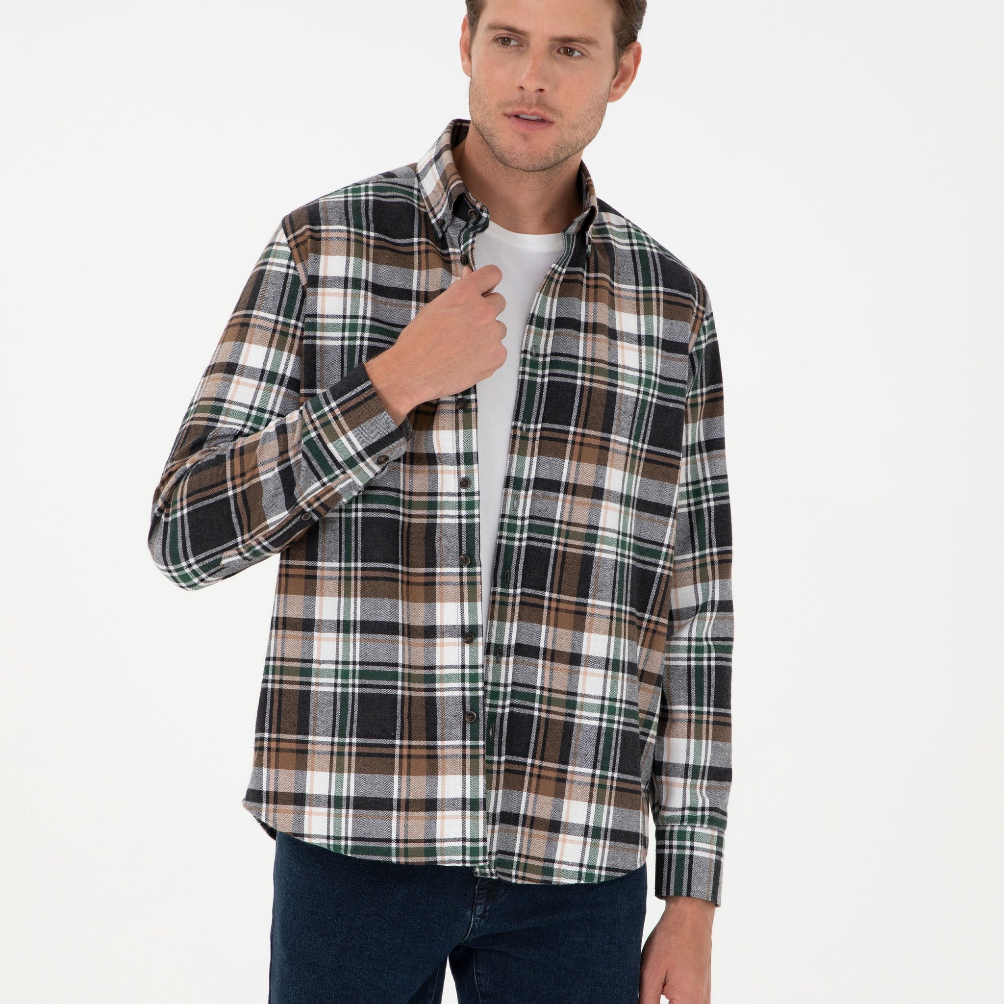 Brown Comfort Fit Lumberjack Shirt