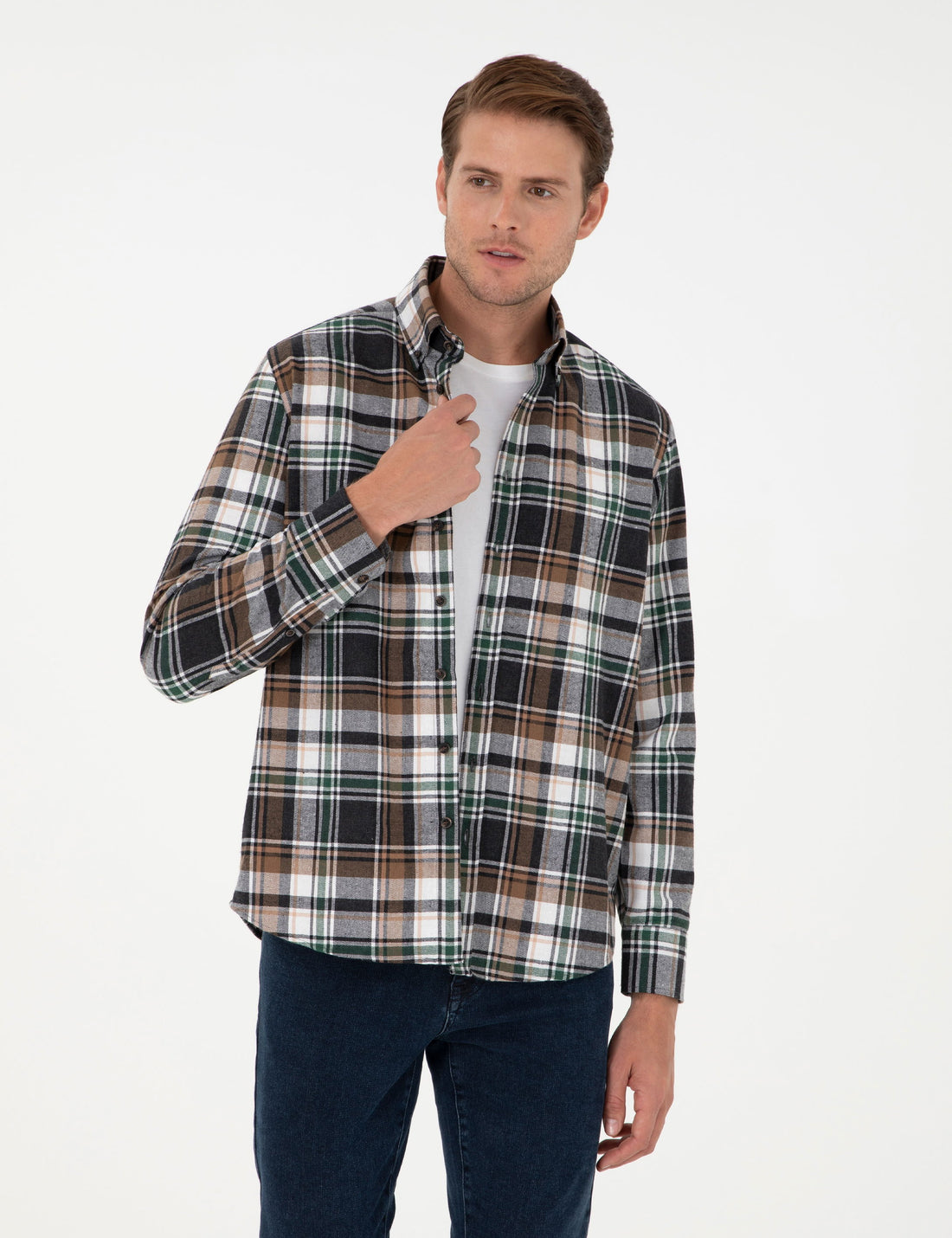 Brown Comfort Fit Lumberjack Shirt
