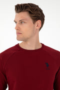 Men's Burgundy Basic Sweatshirt