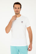 Men's Regular Fit Crew Neck White T-Shirt