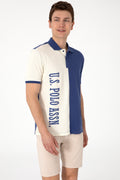 Men's Regular Fit Polo Neck Light Navy T-Shirt