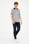 Men's Grey Melange Basic T-Shirt