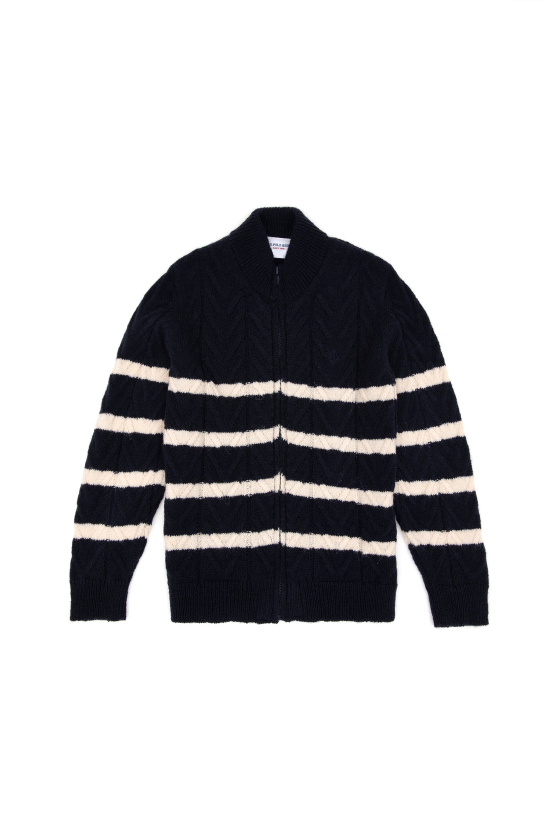Boy's Navy Blue Knitwear Cardigan