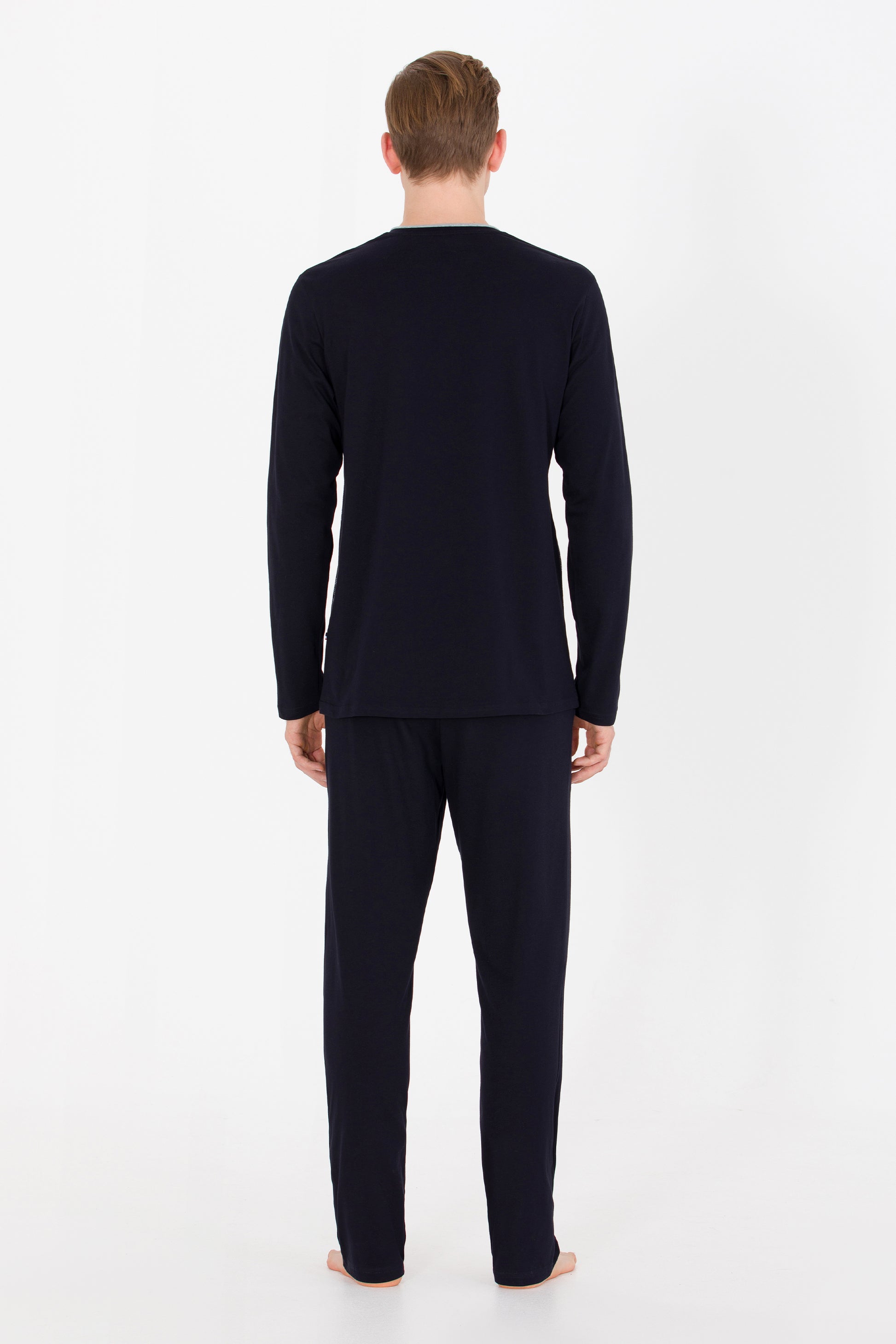 Men's Navy Blue Pajama Set