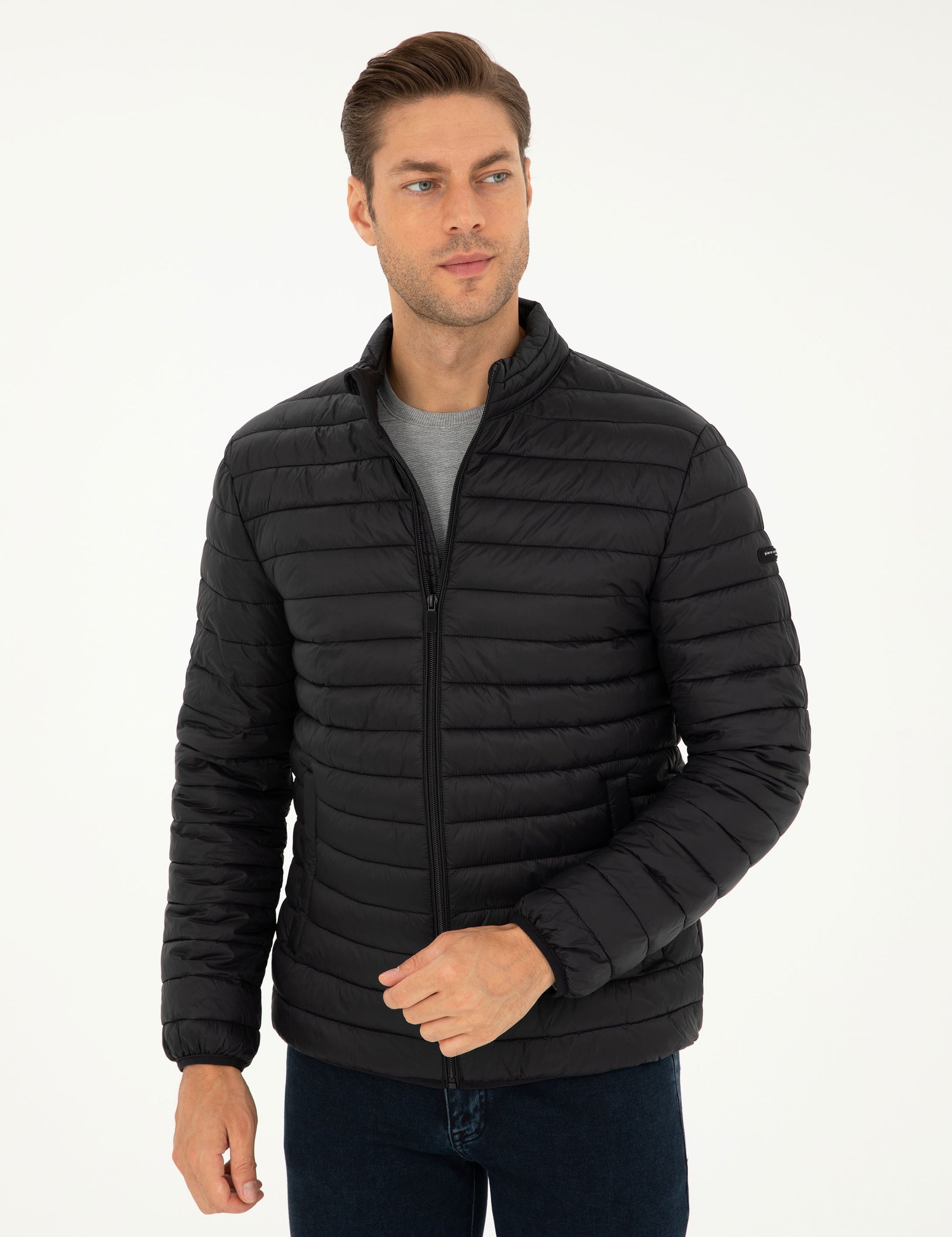Black Quilted Sport Coat