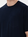 Navy Blue Comfort Fit Basic T-Shirt
