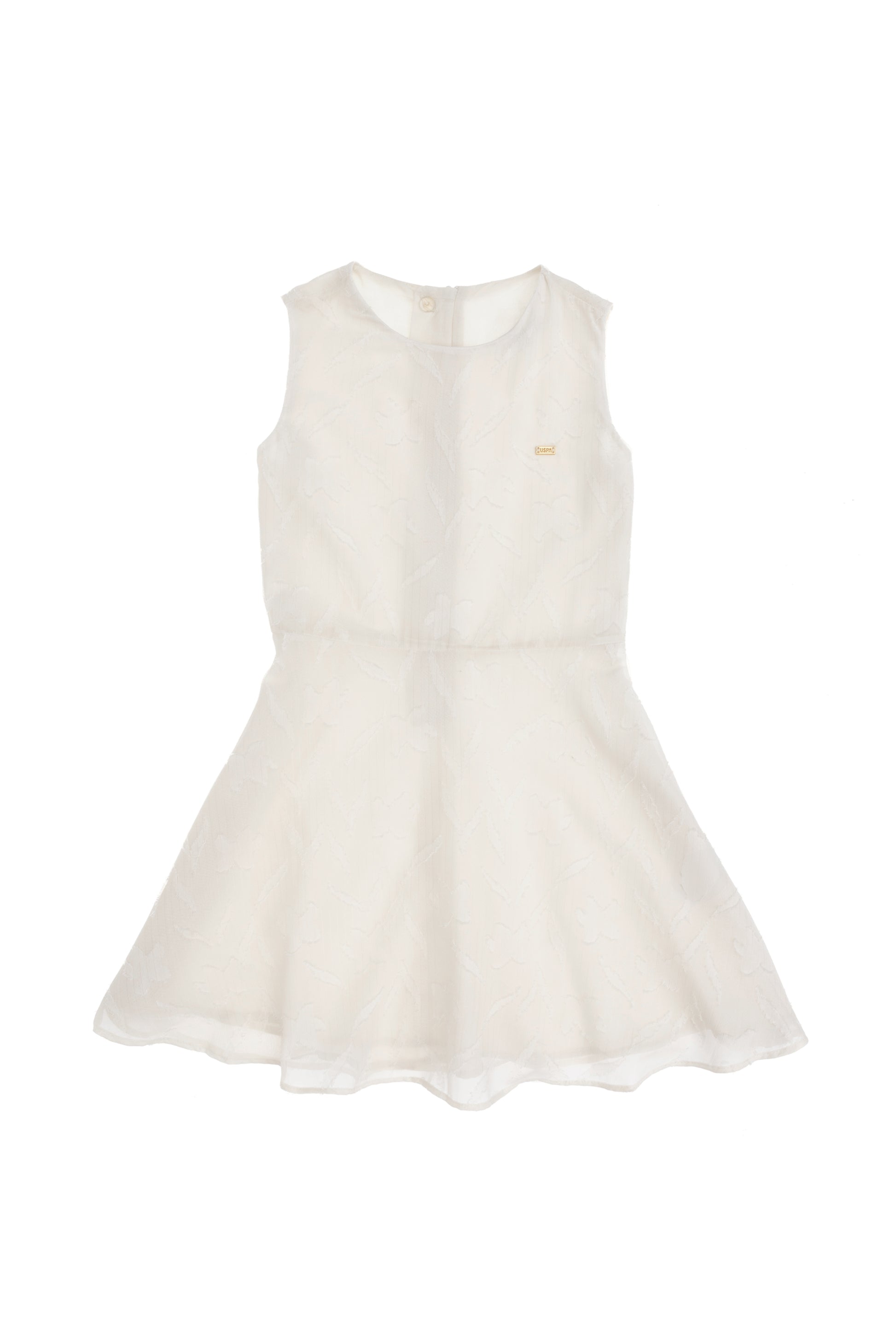 Girls' Ecru Knit Dress