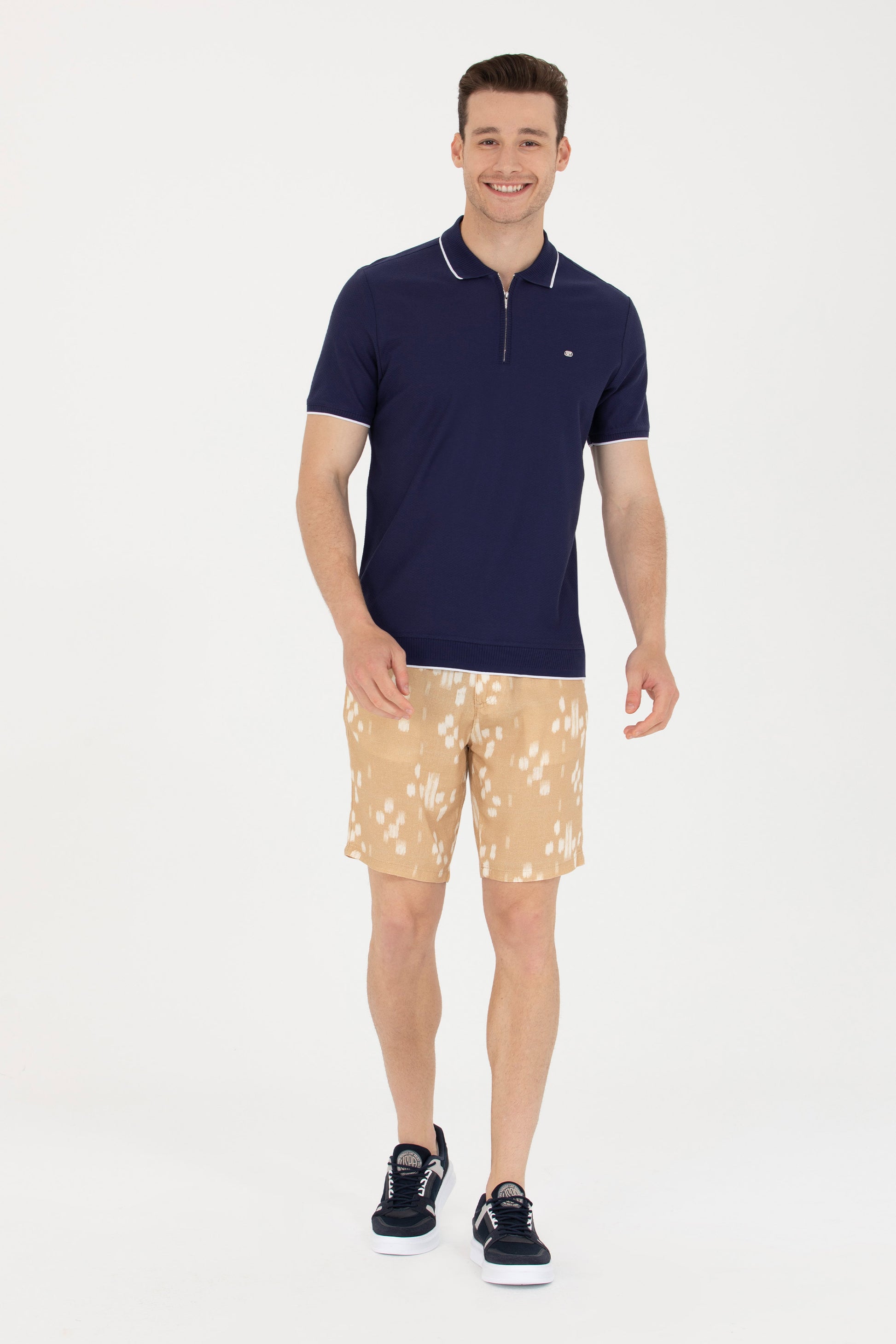 Men's Camel Woven Shorts