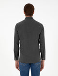 Anthracite Slim Fit Long Sleeve Shirt