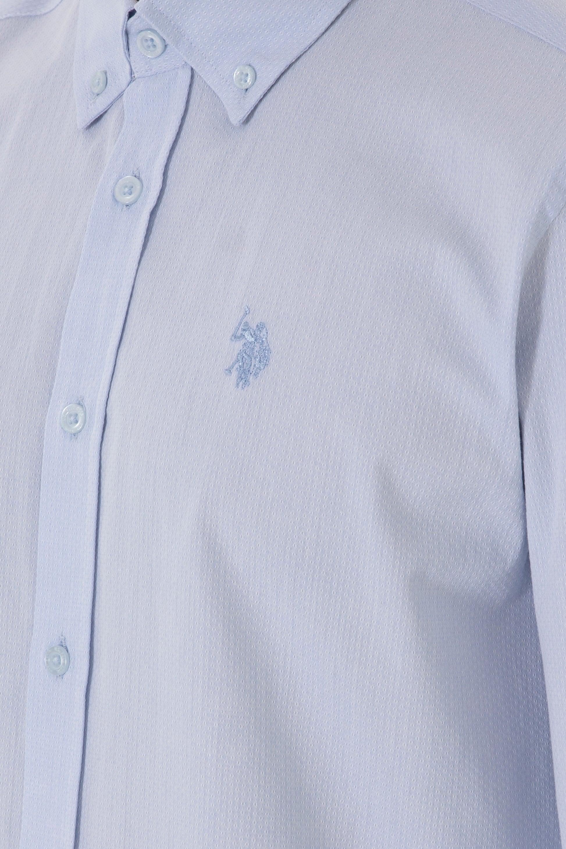 Men's Light Blue Long Sleeve Shirt