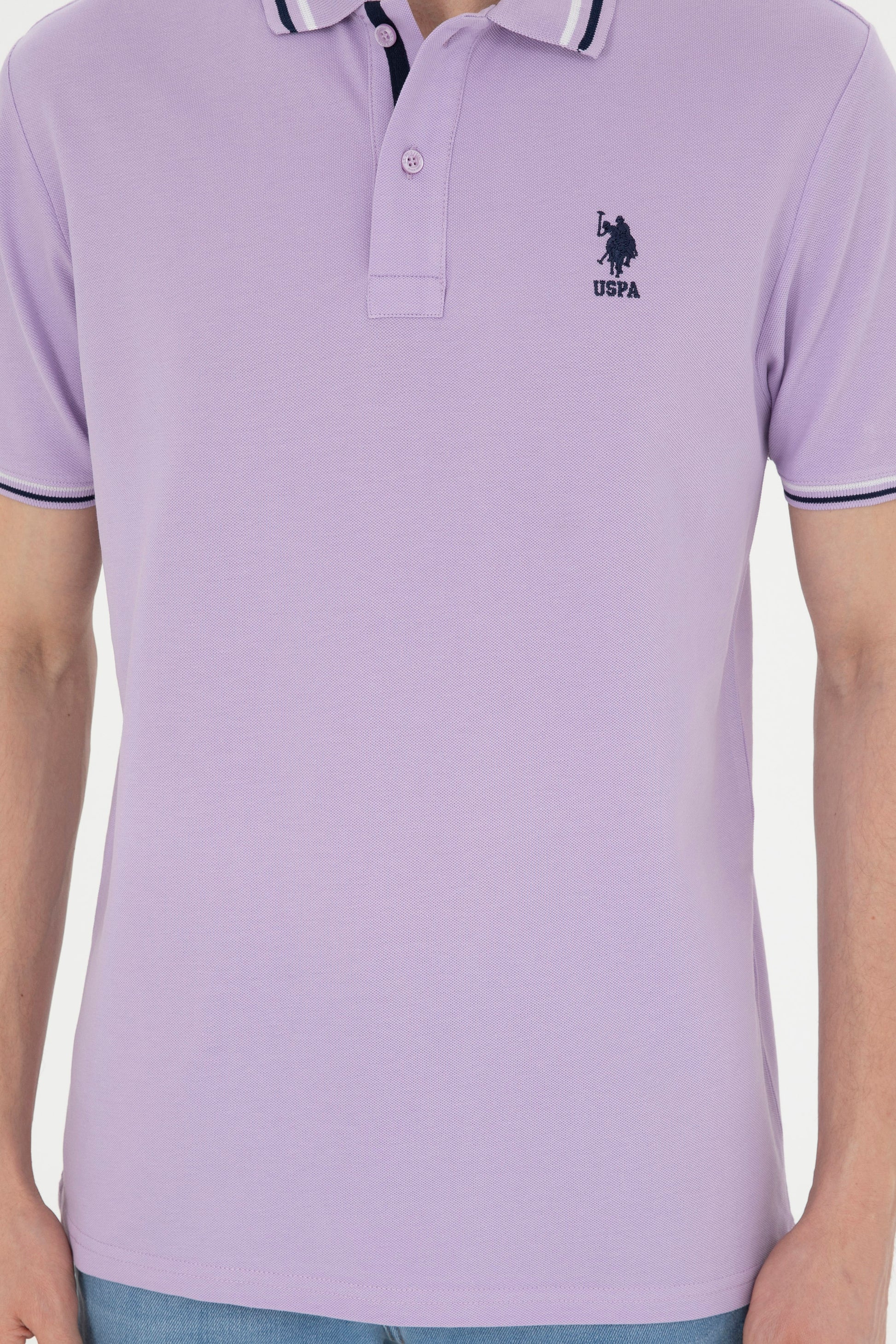 Men's Lilac Basic T-Shirt