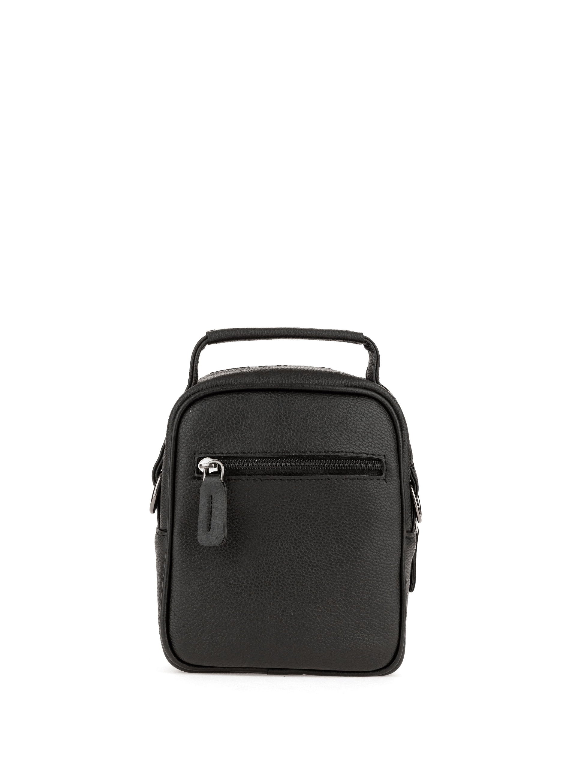 Men's Black Strap Handbag