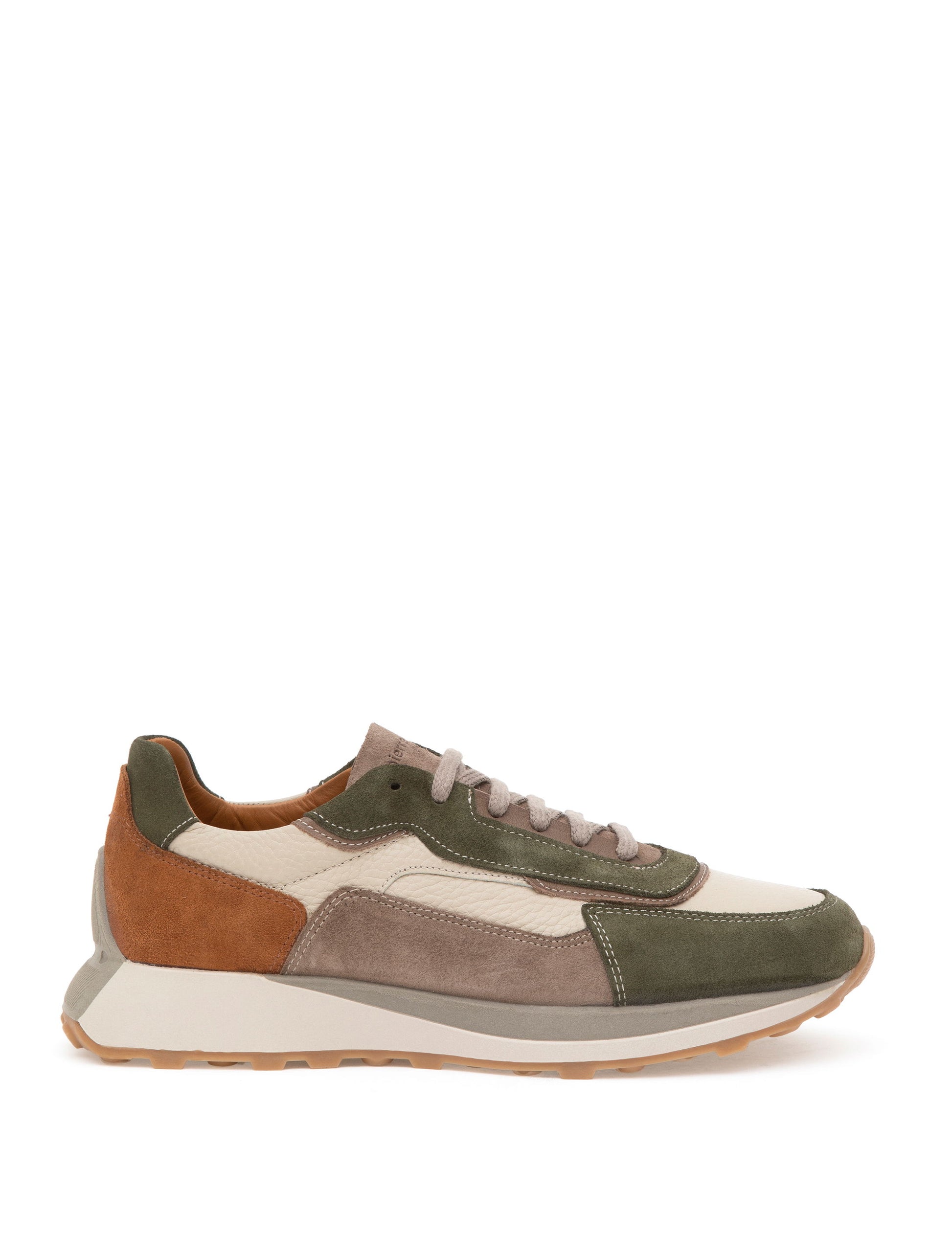 Beige 100% Leather Casual Shoes