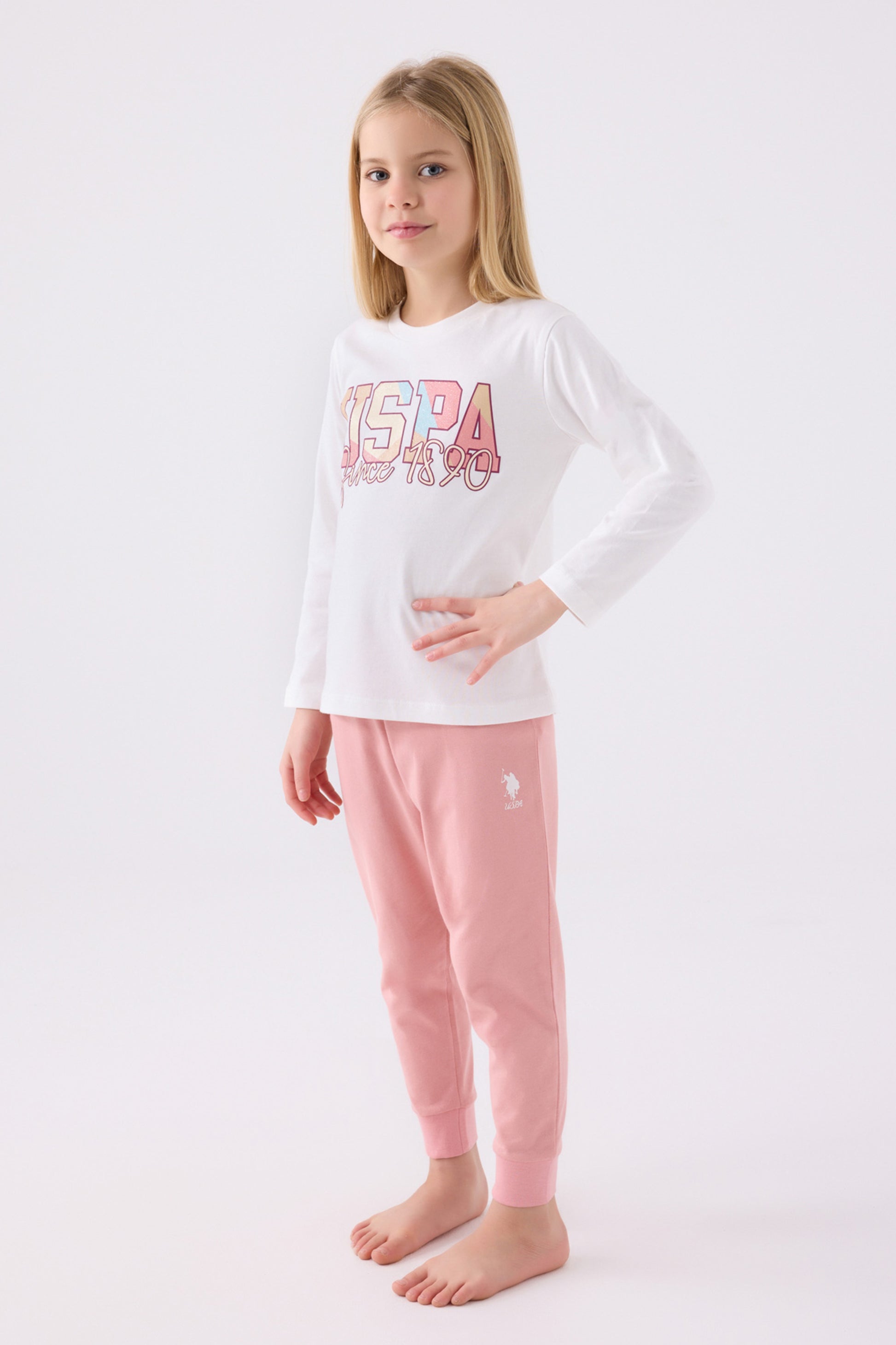 Girls' Cream Pajamas Set
