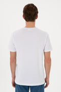 Men's Regular Fit Crew Neck White T-Shirt