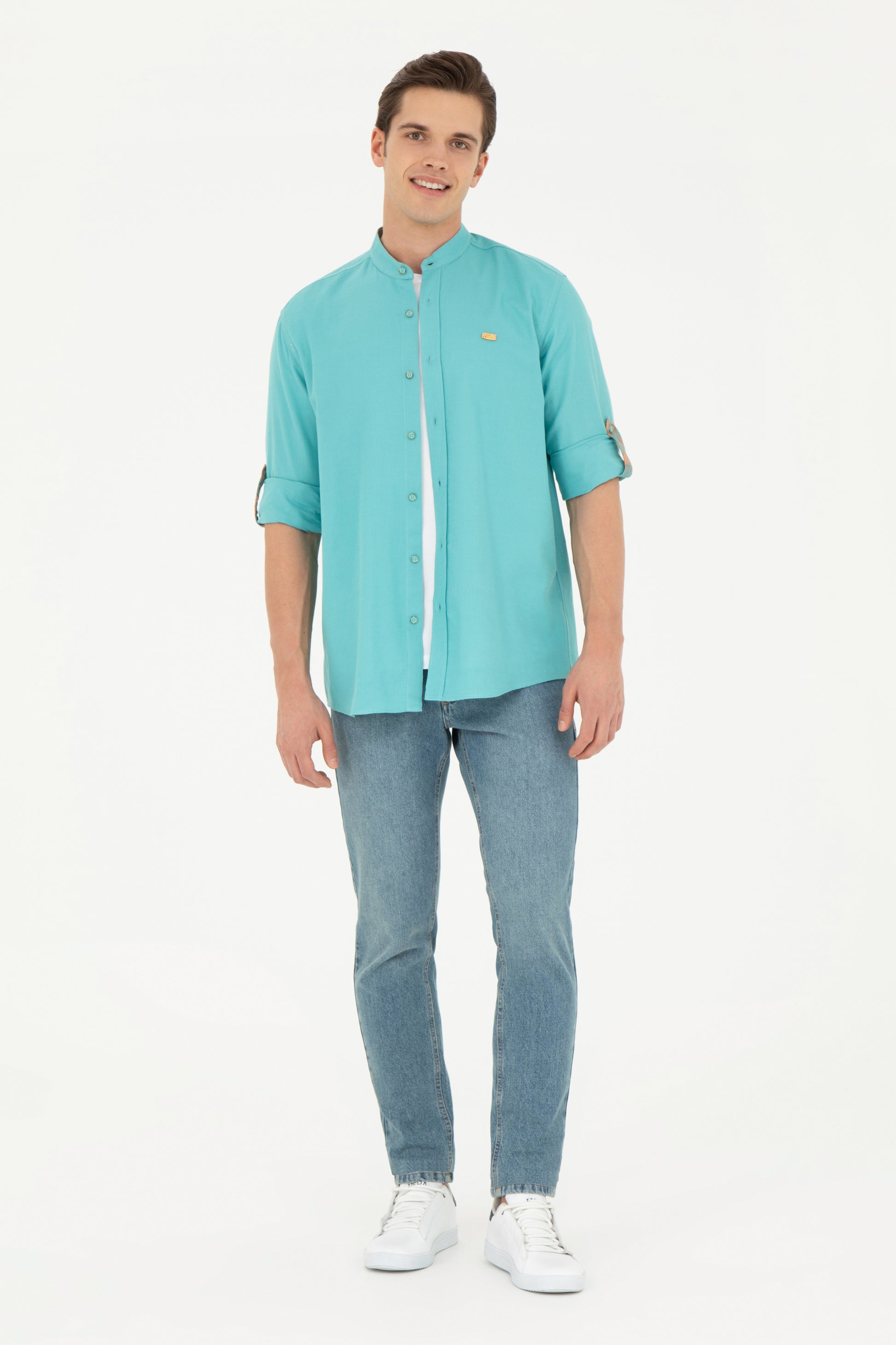 Men's Mint Long Sleeve Shirt