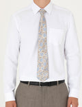 White Regular Fit Long Sleeve Basic Shirt