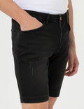 Anthracite Slim Fit Jeans Shorts