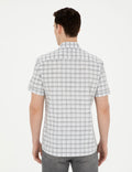 Grey Regular Fit Short Sleeve Shirt