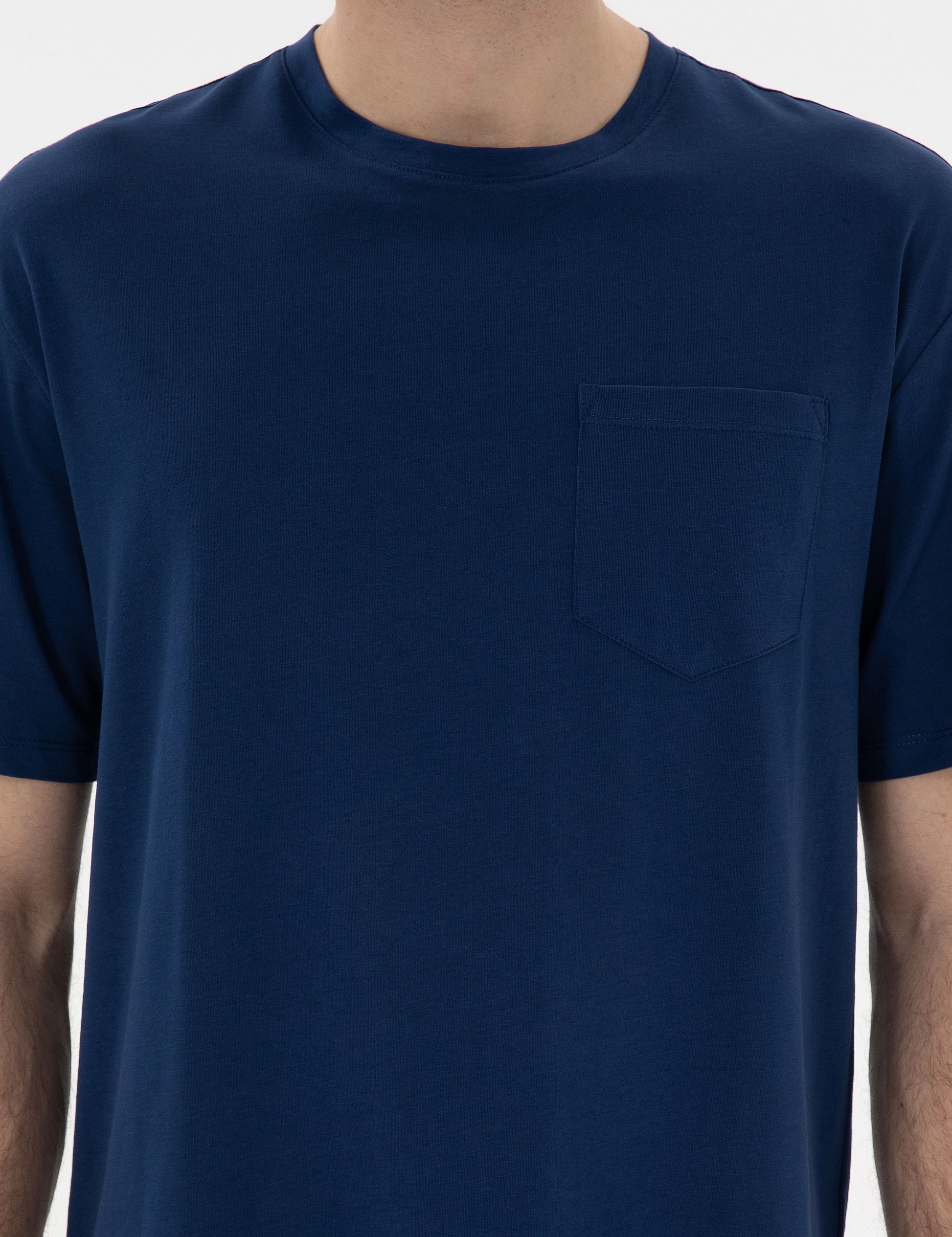 Light Navy Comfort Fit Basic T-Shirt