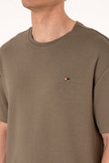 Men's Comfort Fit Crew Neck Mink T-Shirt