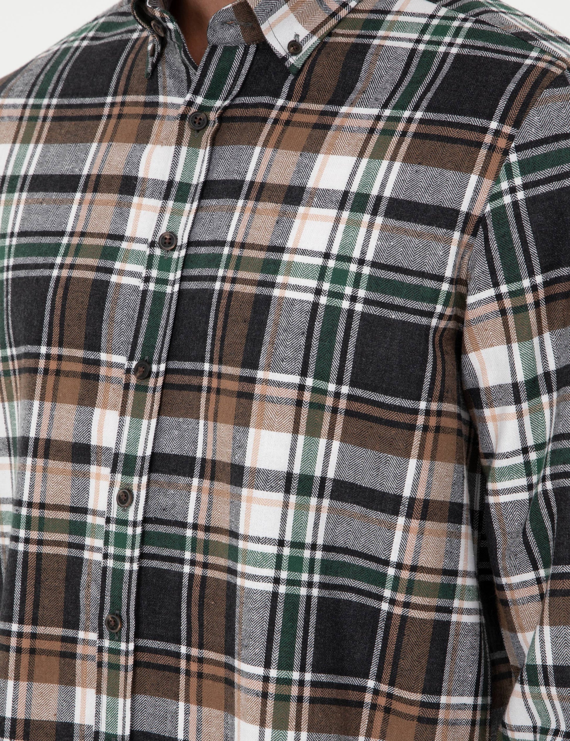Brown Comfort Fit Lumberjack Shirt