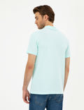 Aqua Green Slim Fit Basic T-Shirt