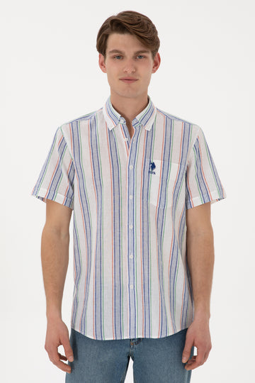 Men's Green Short Sleeve Shirt