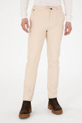 Men's Cream Canvas Pants