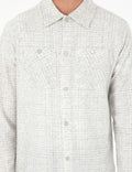 Light Grey Regular Fit Knitted Shirt