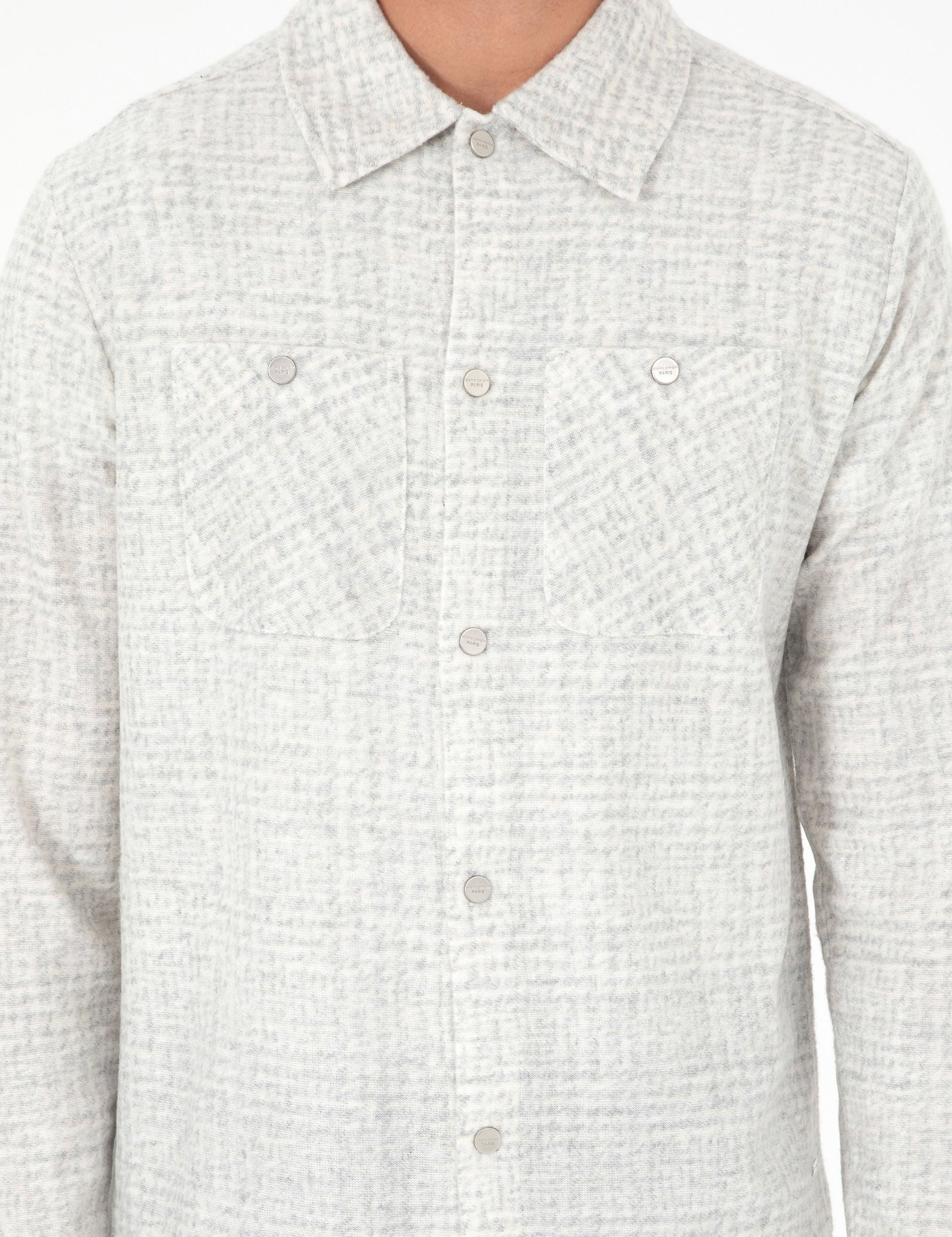 Light Grey Regular Fit Knitted Shirt