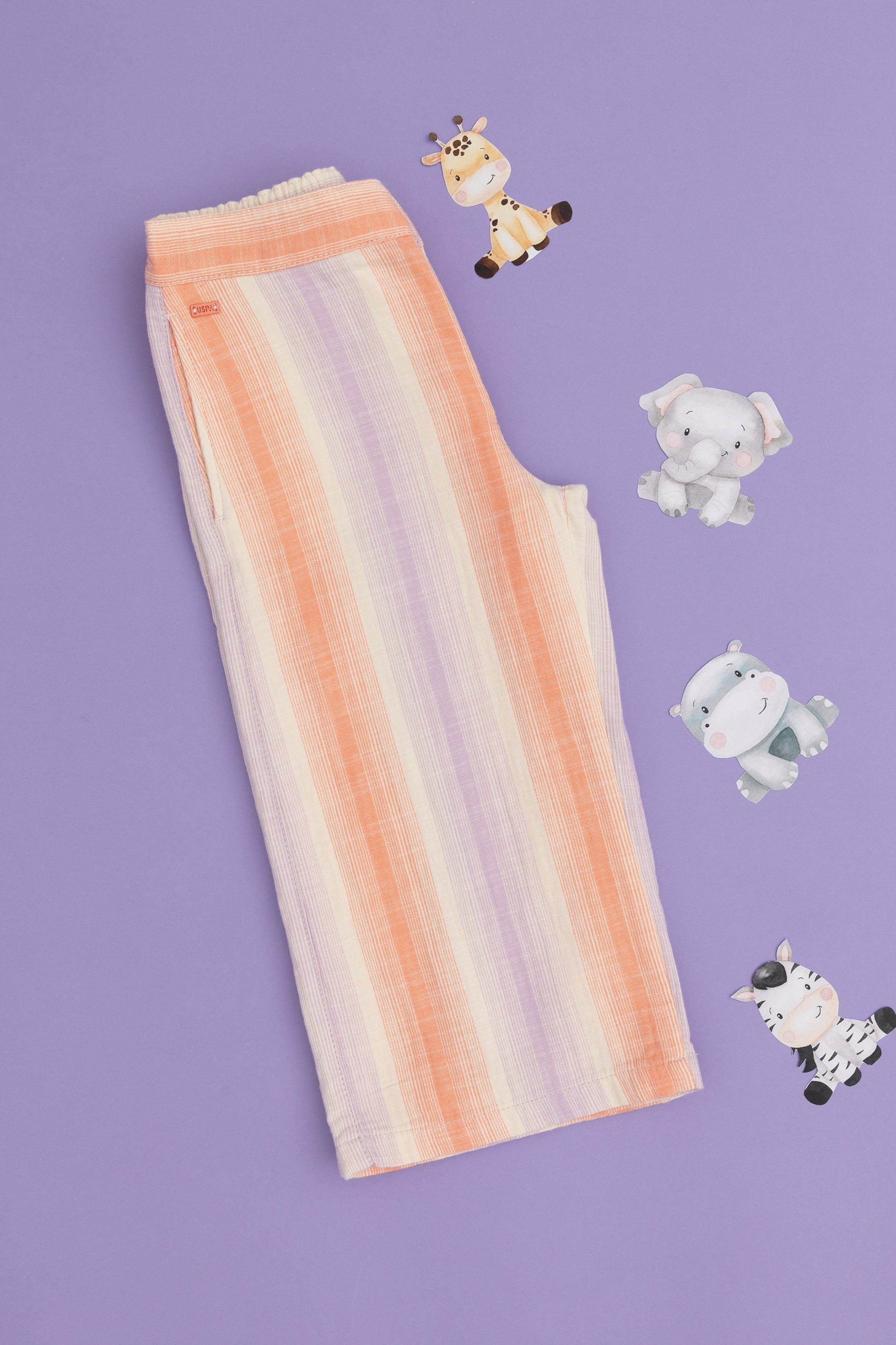 Girl's Lilac Canvas Pants