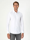 White Ex. Slim Fit Long Sleeve Shirt