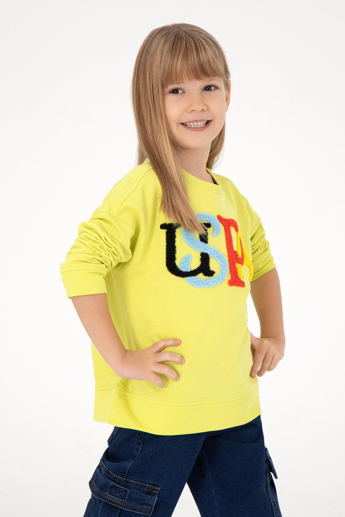 Girl's Peanut Green Sweatshirt