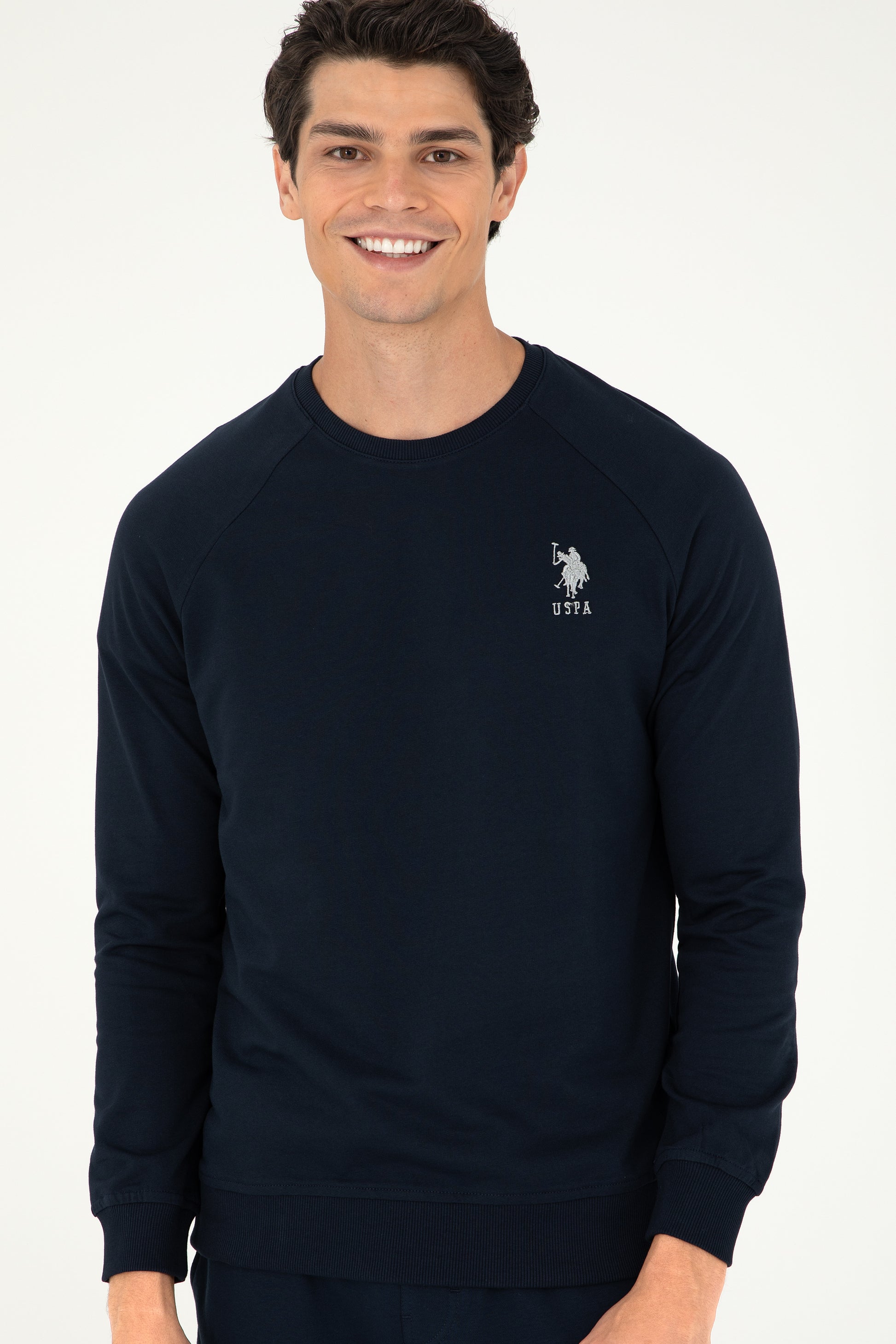 Men's Navy Blue Basic Sweatshirt