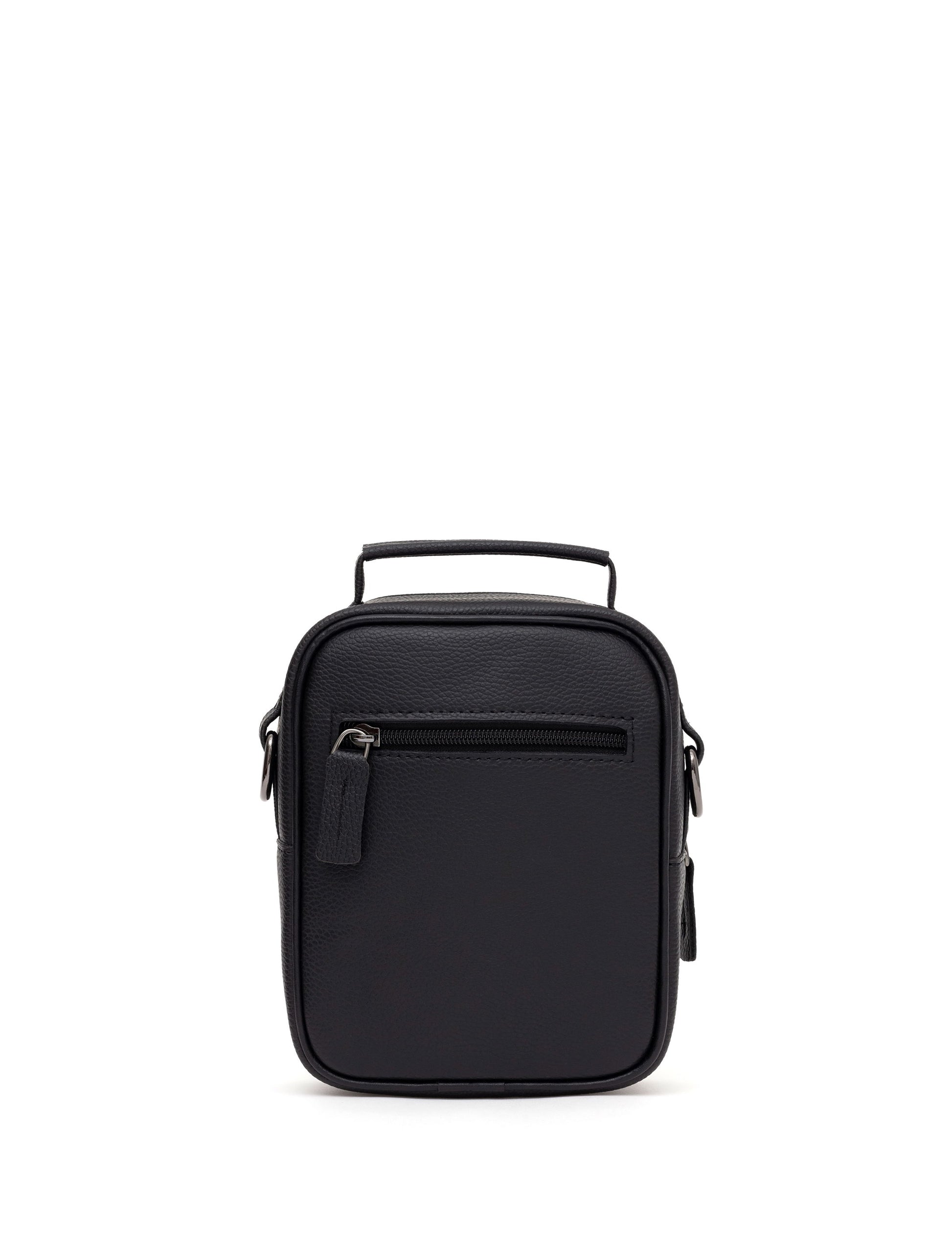 Men's Black Strap Handbag