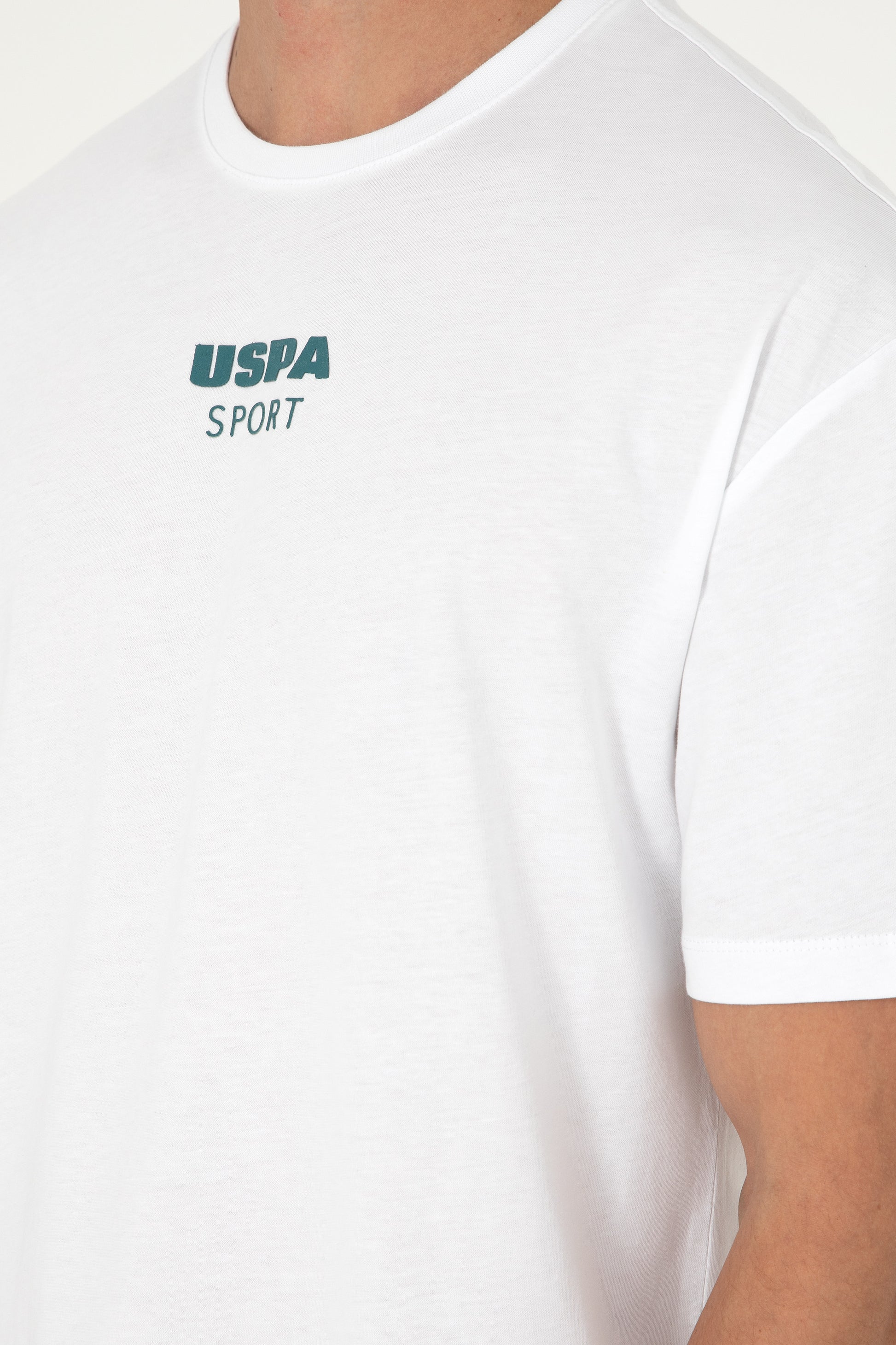 Men's Comfort Fit Crew Neck White T-Shirt
