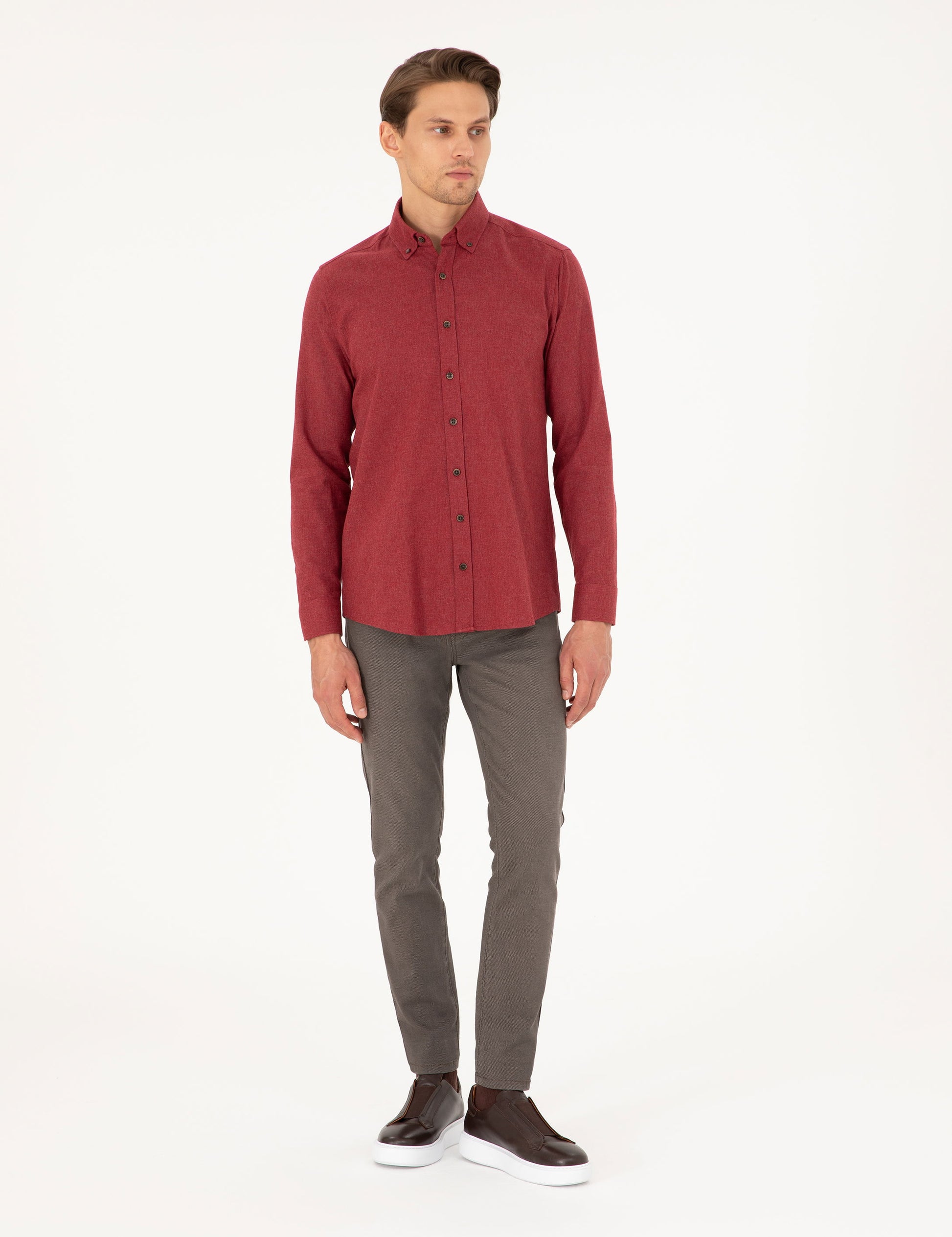 Cherry Regular Fit Long Sleeve Shirt