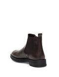 Brown 100% Leather Rubber Sole Chelsea Boots