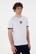 Men's Regular Fit Crew Neck White T-Shirt