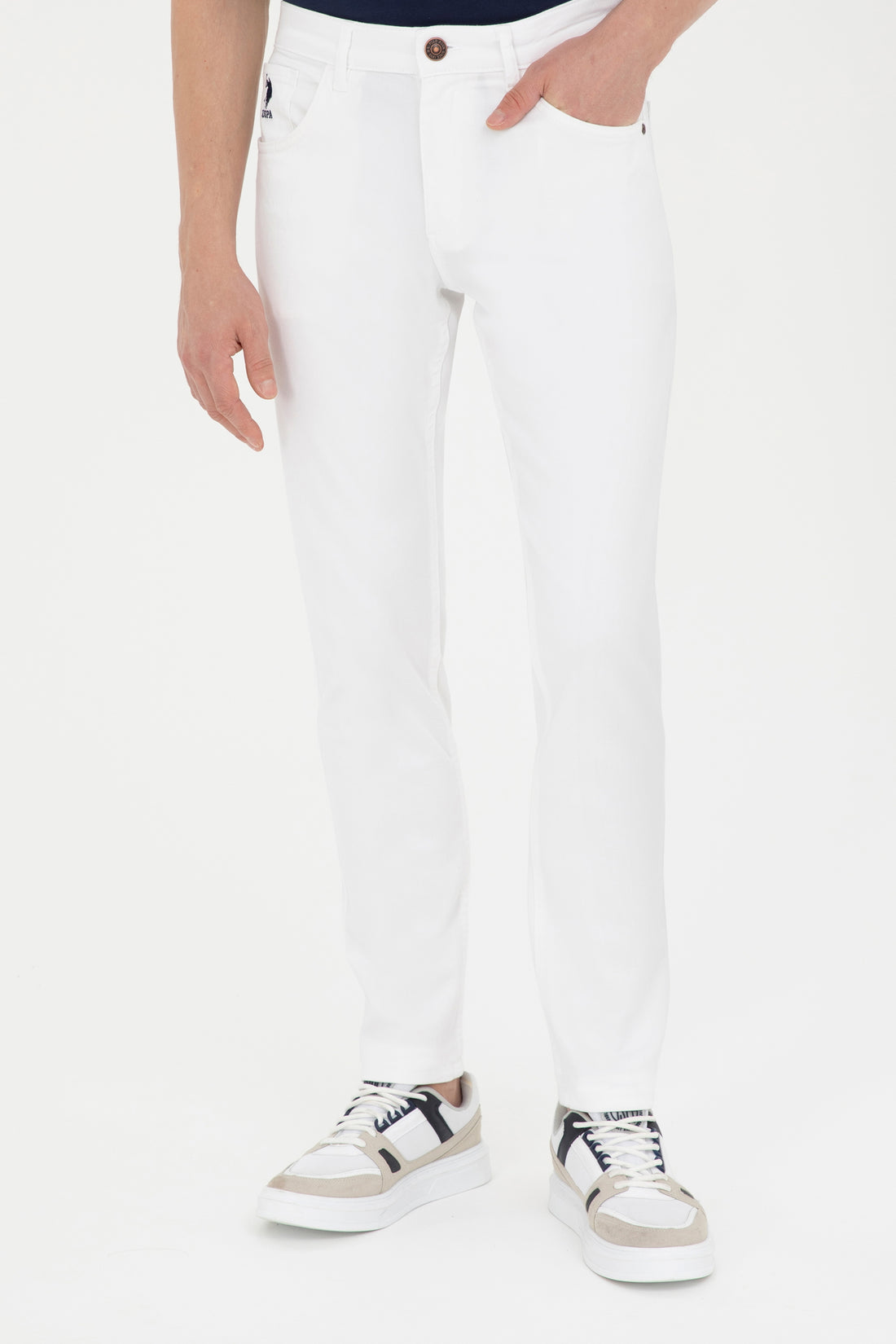 Men's White Canvas Pants