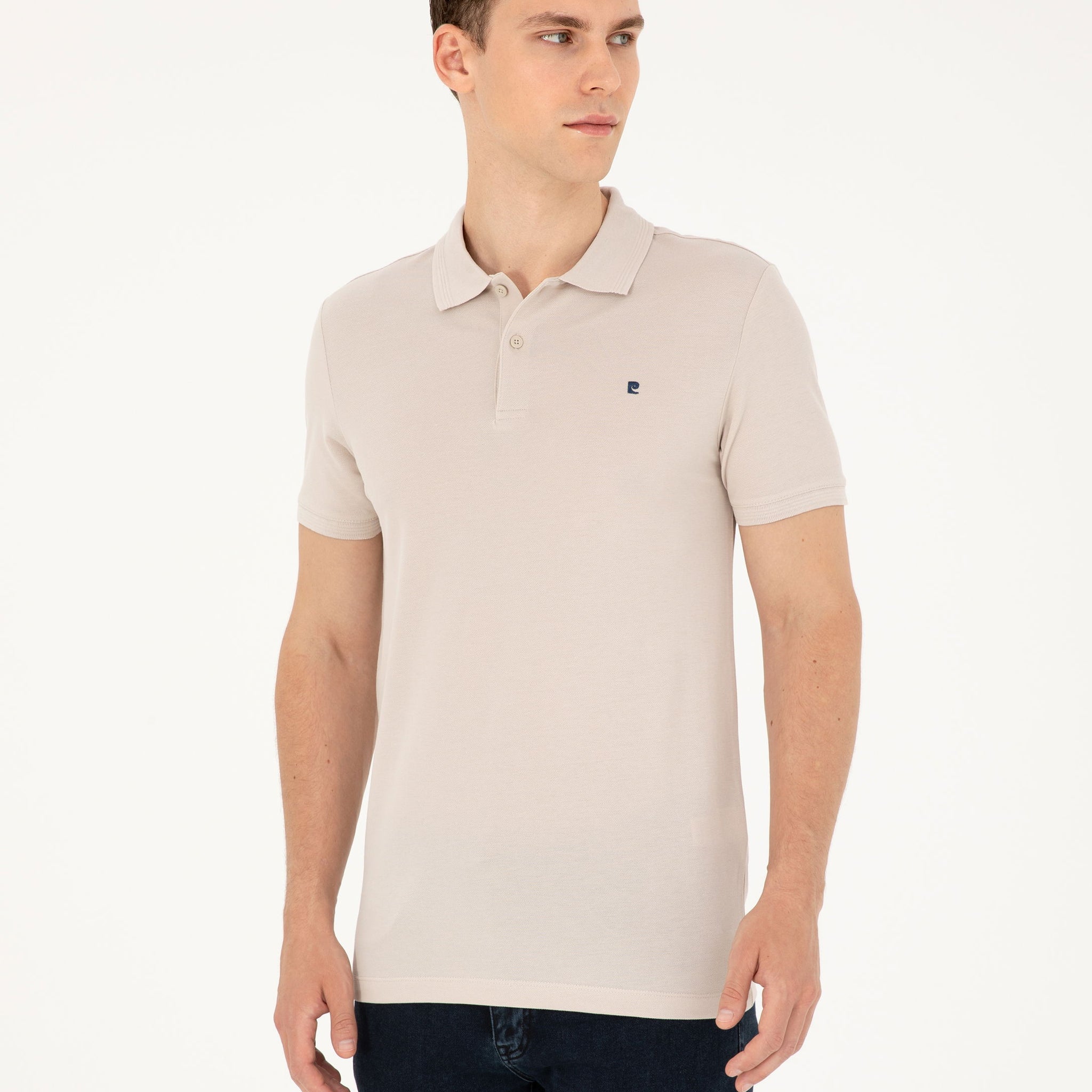Stone Slim Fit Basic T-Shirt