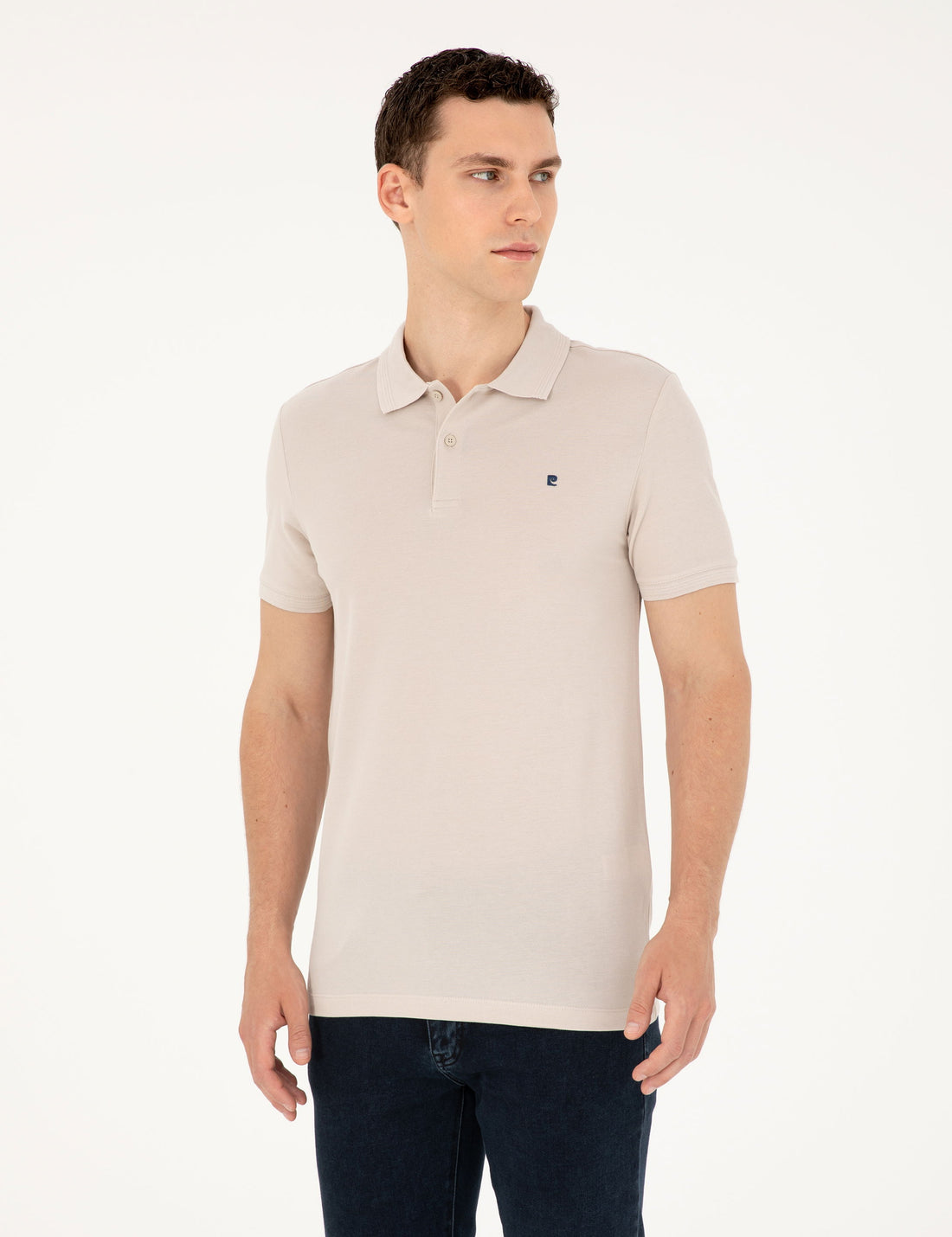 Stone Slim Fit Basic T-Shirt