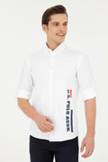 Men's White Long Sleeve Shirt