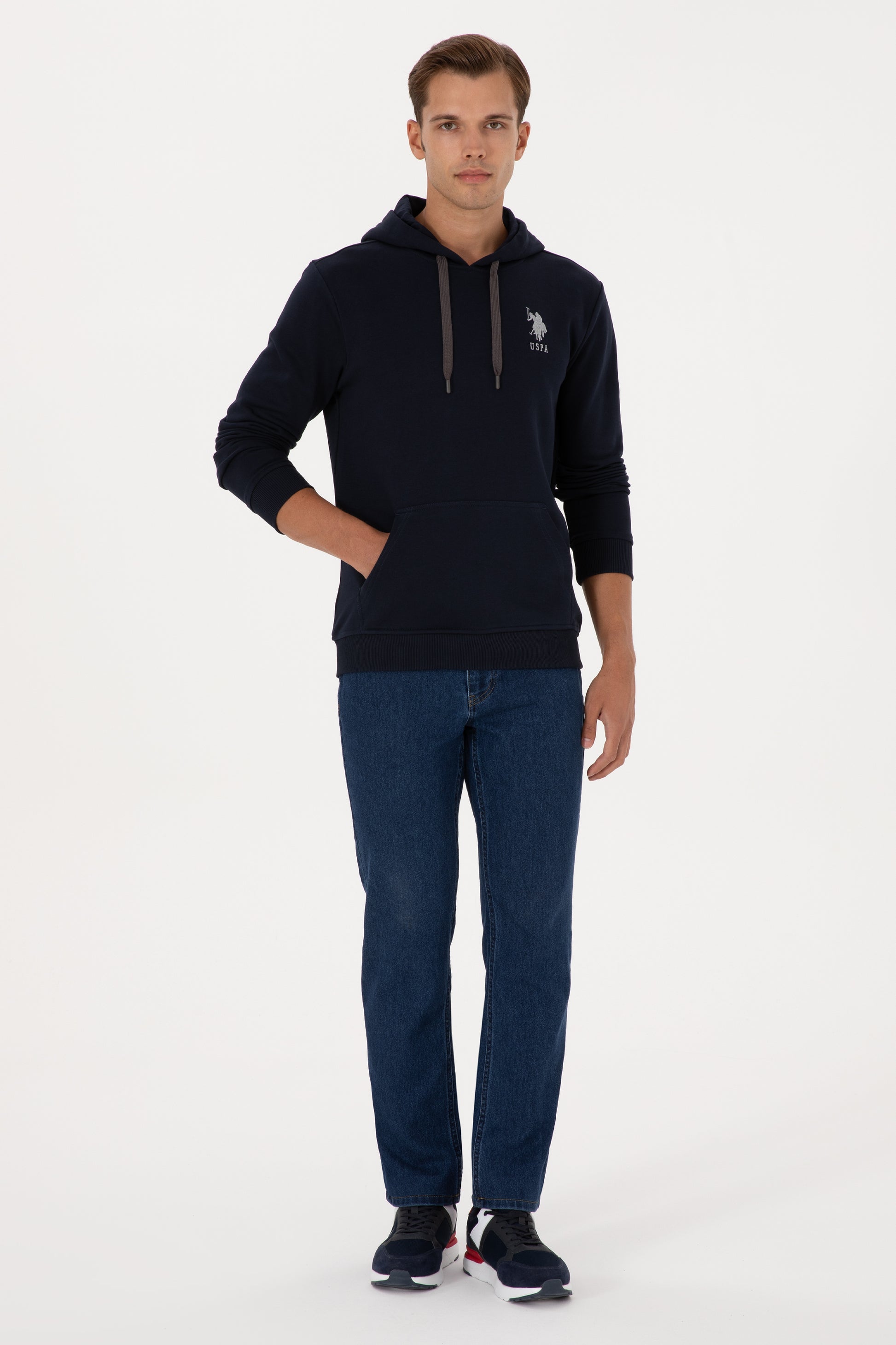 Men's Navy Blue Basic Sweatshirt