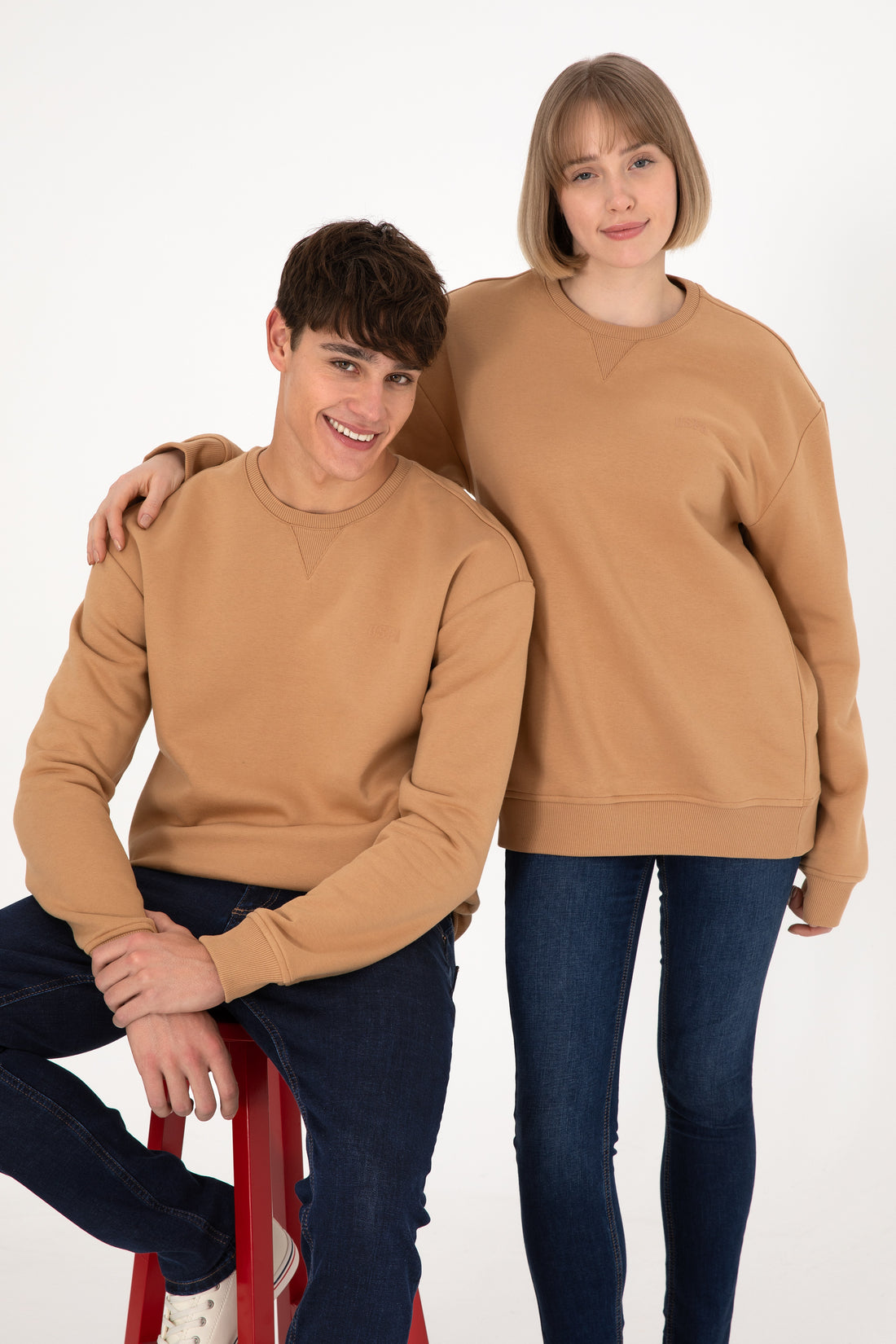 Men's Camel Basic Sweatshirt