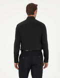 Black Regular Fit Long Sleeve Basic Shirt
