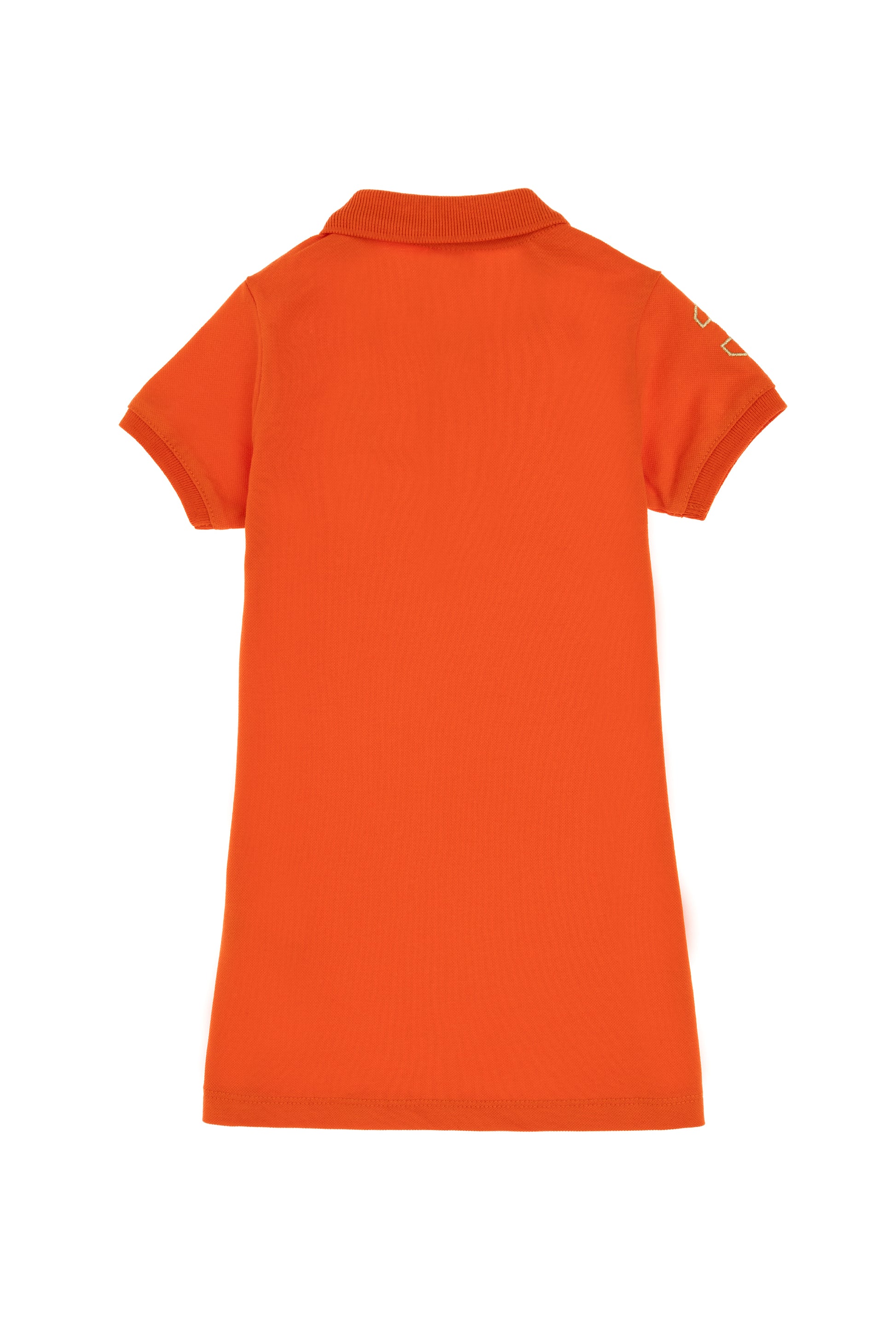 Baby Girl Pomegranate Floral Polo Collar Short Sleeve Basic Knitted Dress