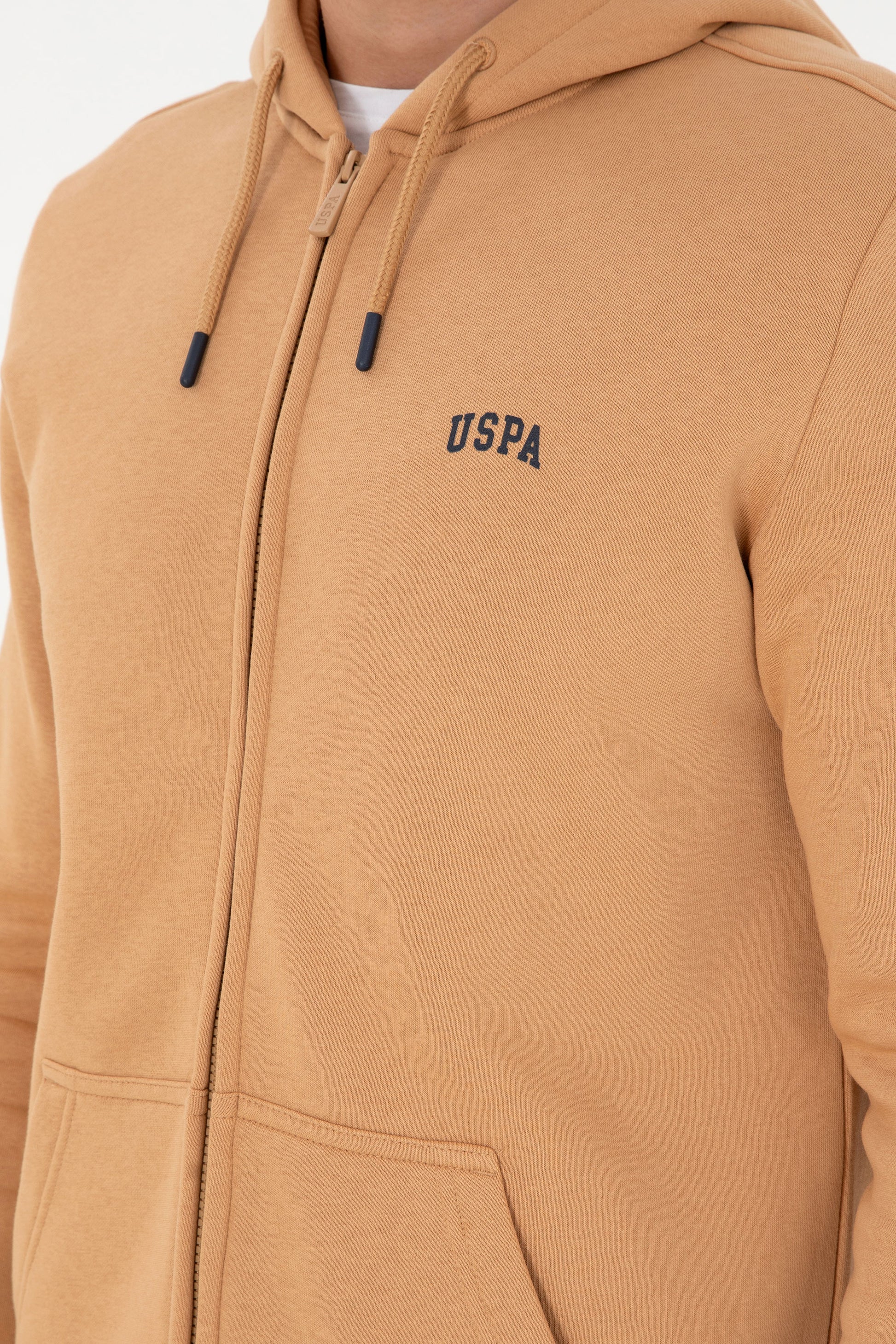 Men's Camel Chardonned Knitted Cardigan