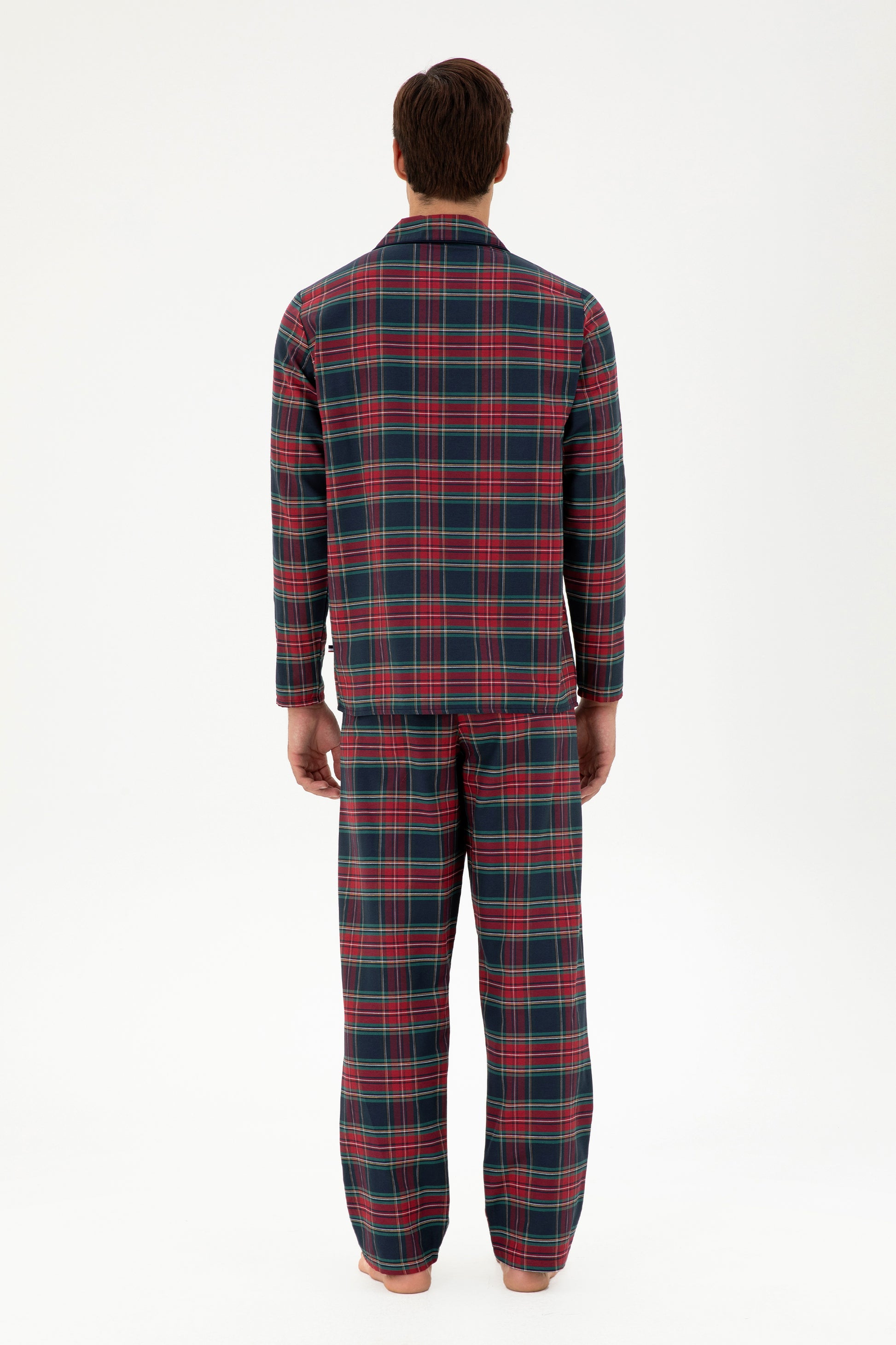 Men's Burgundy Pajama Set